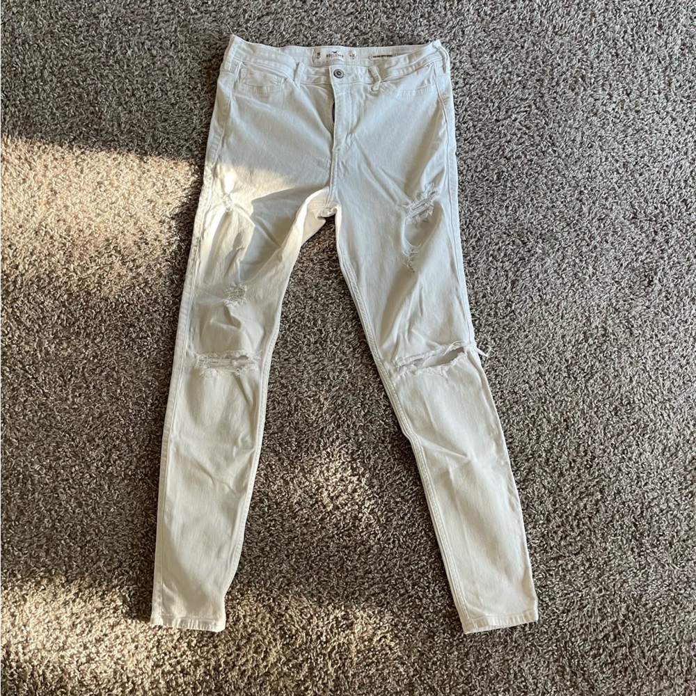 Hollister High Rise Ripped Skinny Jeans
